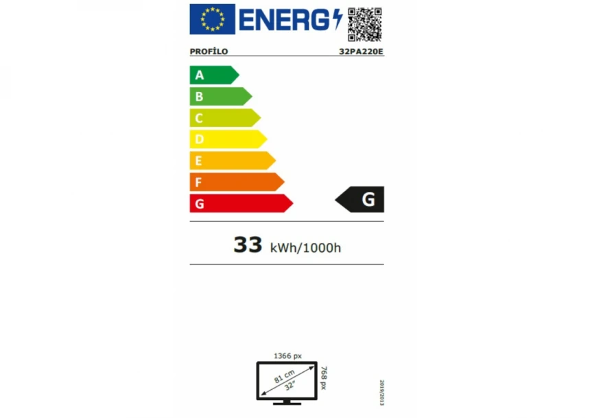TV PROFILO LED 32" 32PA220E HDR 1366x768/DVB-T2/C/S2/black