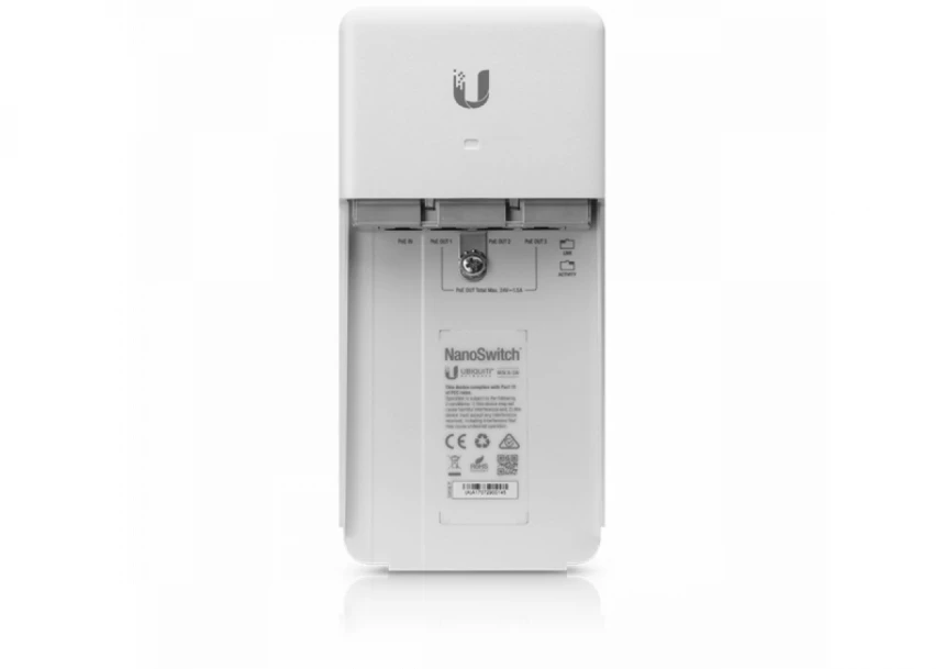 Ubiquiti NanoSwitch N-SW Outdoor 4-Port PoE Passthrough Switch