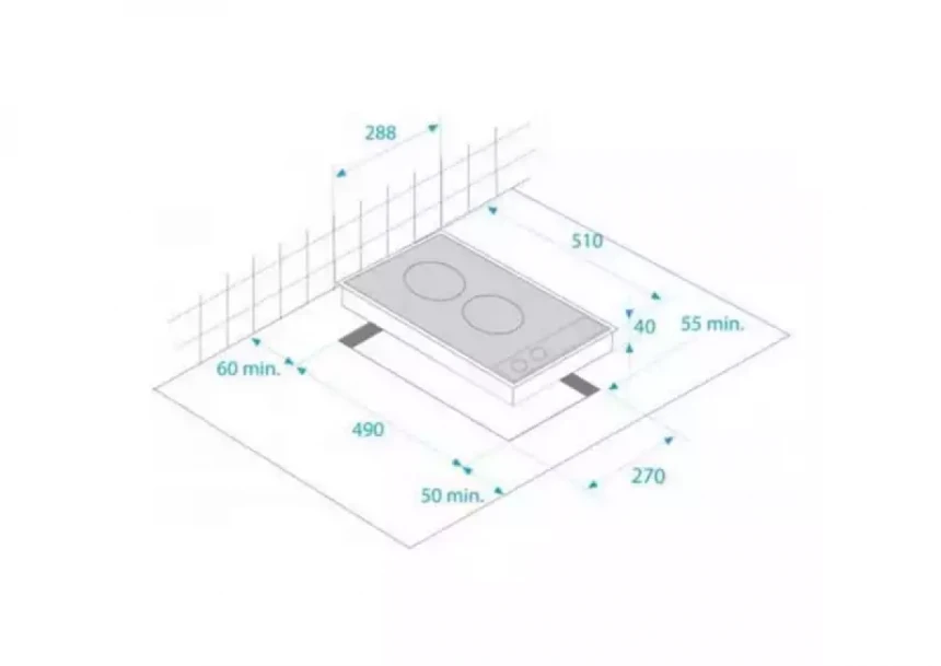 Ugradna ploča Beko HDMI 32400DTX širina 30cm/senzorske komande/keramička ploča/Indukciona