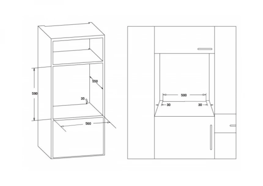 Ugradna rerna HEINNER HBO-S624LTG-IX 62l/mehanicka/inox