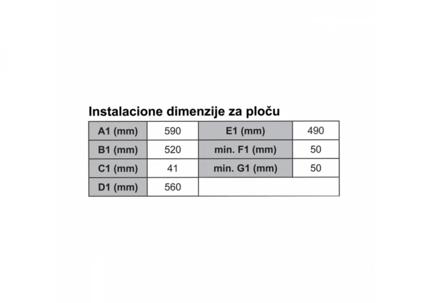 Ugradni set SET 2110400 B 