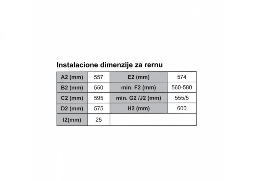 Ugradni set SET 2110400 B 