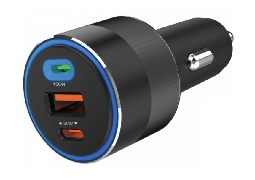 USB auto punjač Sandberg 3in1 USB/USB-C 130W 441-49