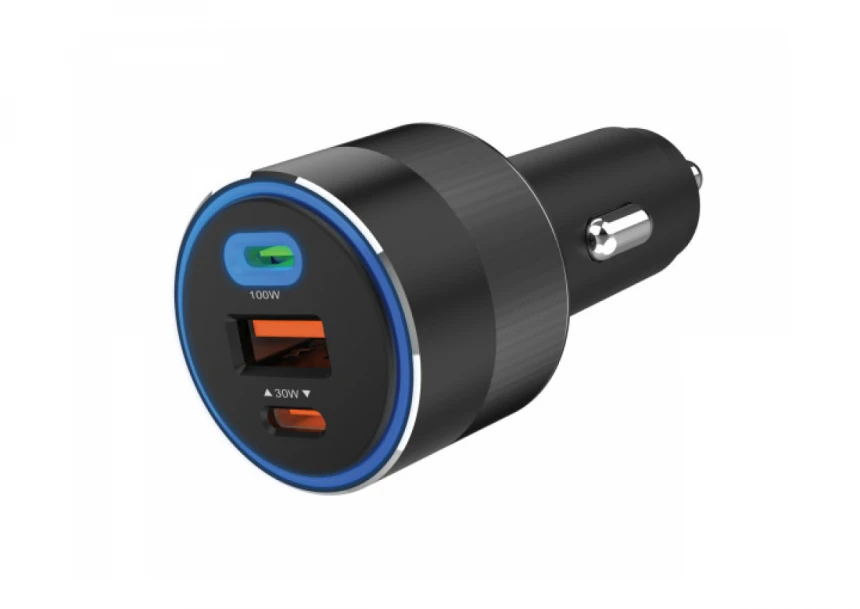 USB auto punjač Sandberg 3in1 USB/USB-C 130W 441-49