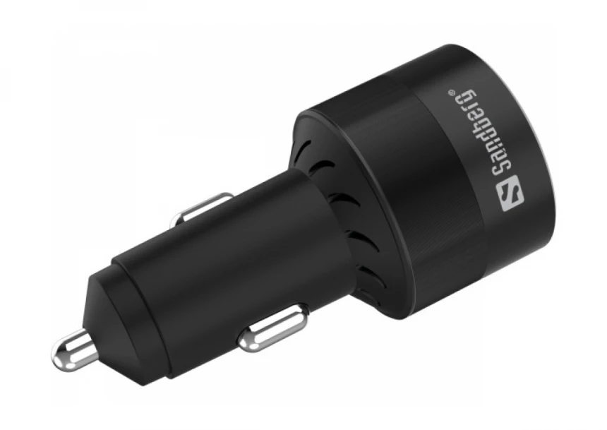 USB auto punjač Sandberg 3in1 USB/USB-C 130W 441-49