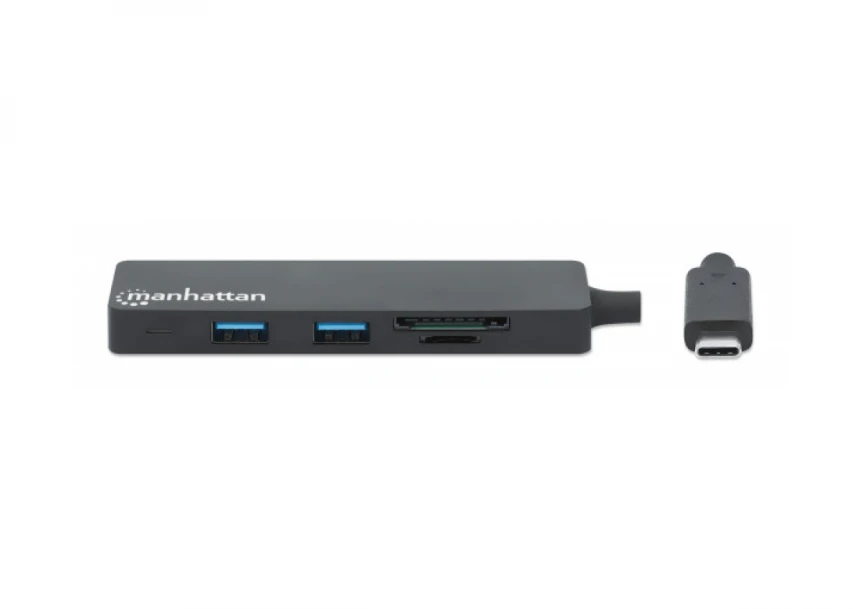 USB-C HUB 3port Manhattan 164948 3.2 G1/5Gbps/CR/Crni