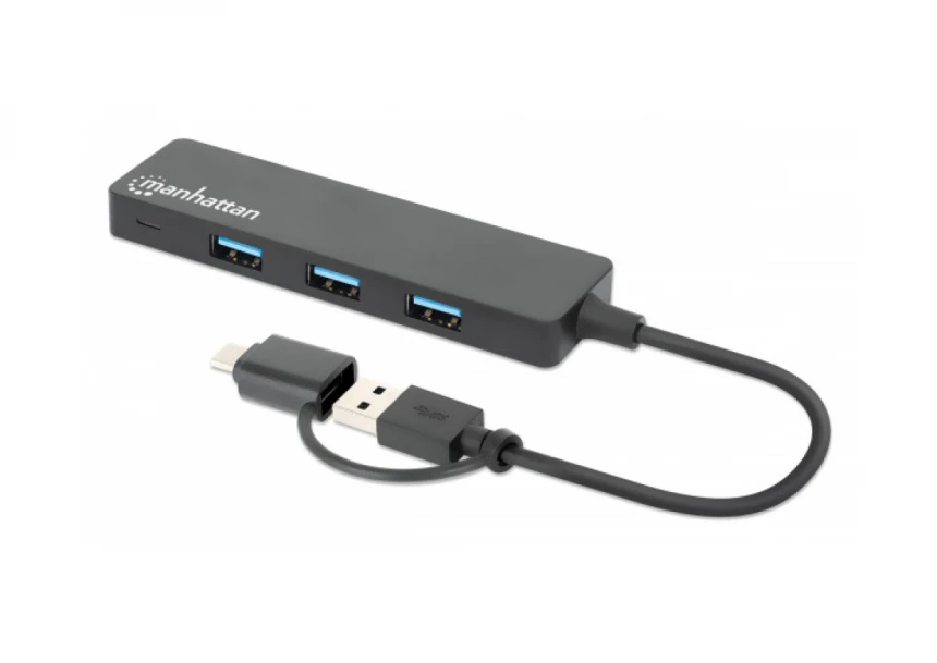 USB-C HUB 4port Manhattan 180863 3.2 G1+...
