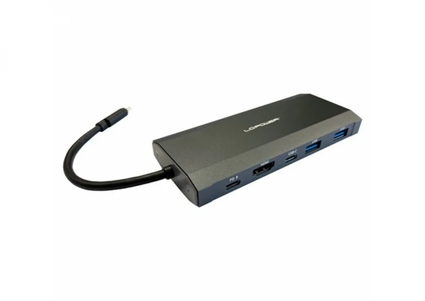 USB-C HUB + M.2 SSD kućište LC-Power LC-...