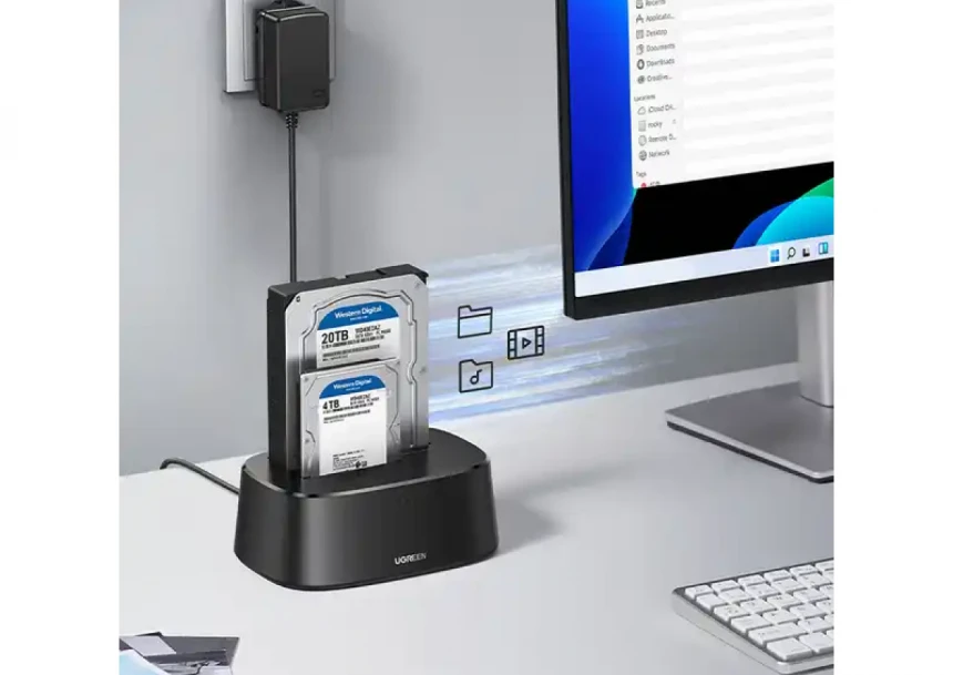 USB Docking Station 3.0 Ugreen CM198 2x2.5/3.5 SATA