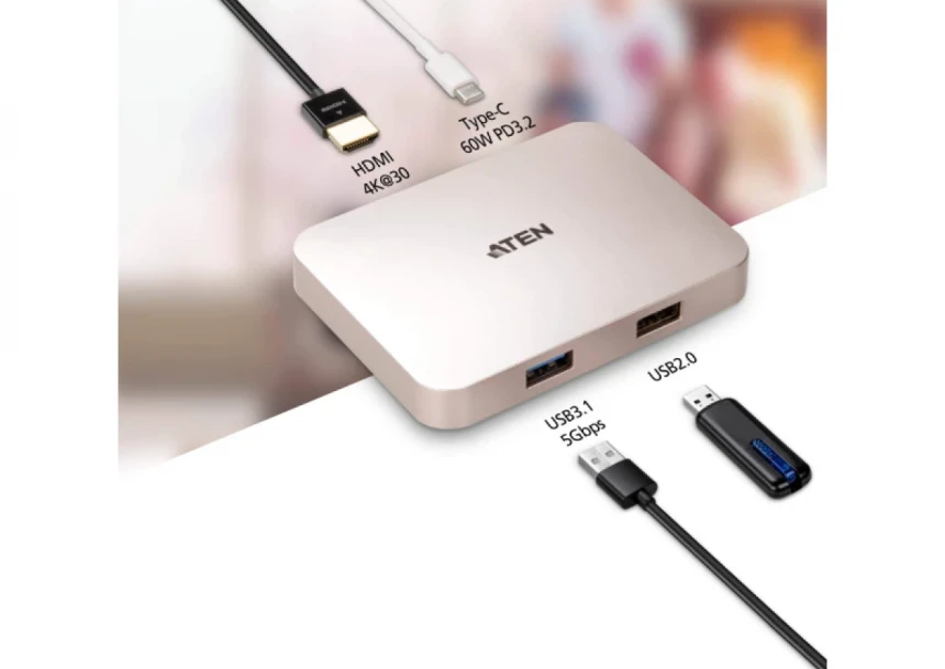 USB docking station ATEN UH3235 USB-C 4K Ultra mini