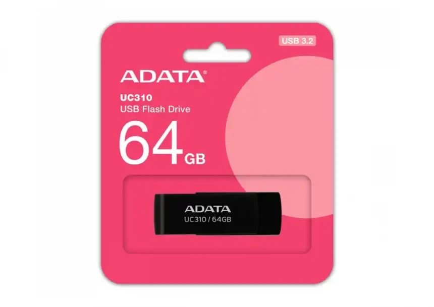 USB Flash 64 GB AData 3.2 UC310-64G-RBK