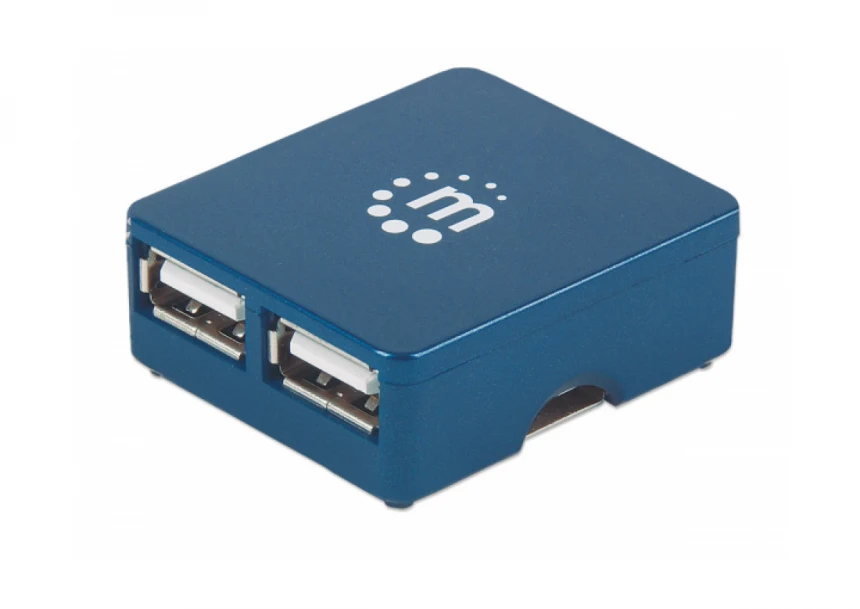 USB HUB 4port Manhattan 160605 2.0/480Mbps/Plavi