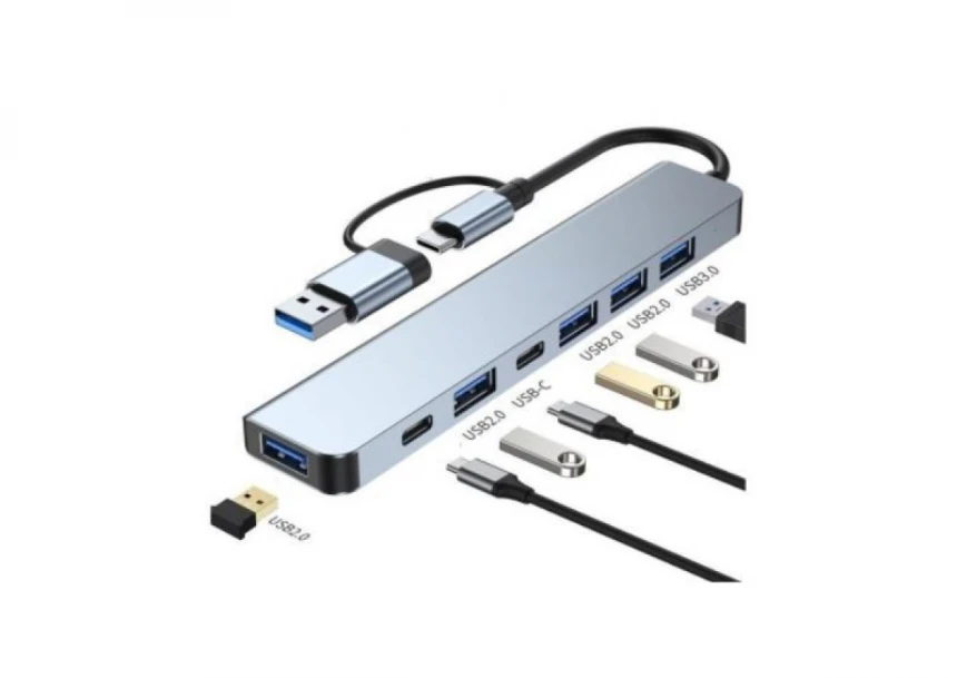 USB HUB E-Green USB3.1 Tip C - 7 Port US...