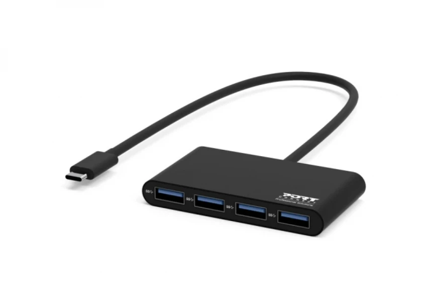 USB HUB Port Designs USB-C hub 4X USB-A ...