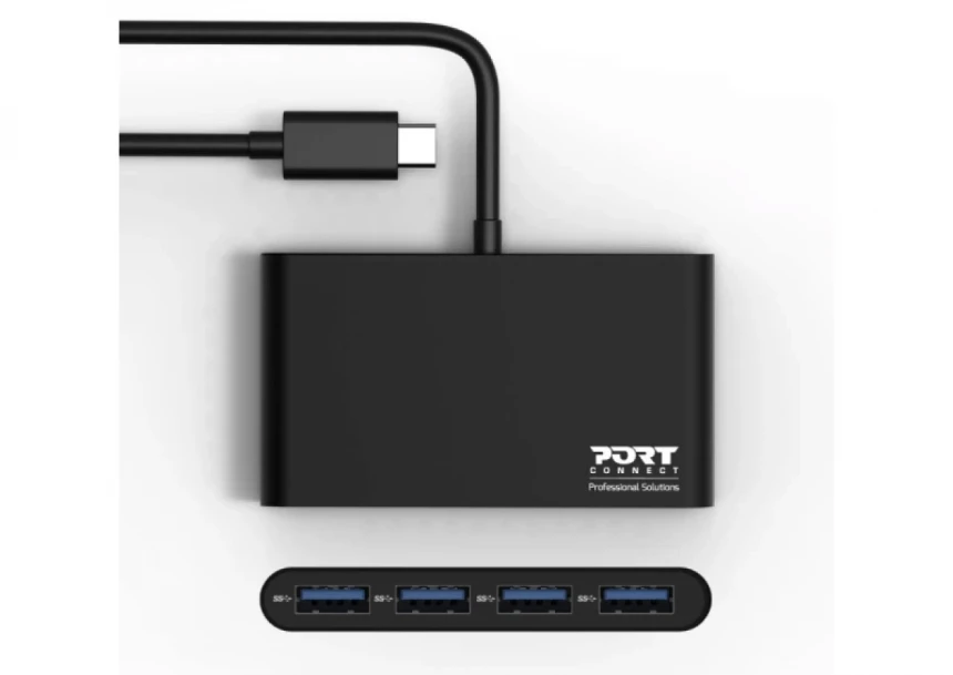 USB HUB Port Designs USB-C hub 4X USB-A 3.0 ports
