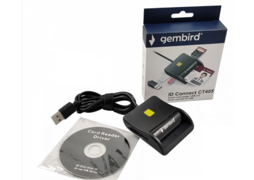 USB Smart Card Reader Gembird CRDR-CT405