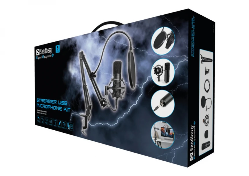USB stream mikrofon Sandberg sa stalkom 126-07