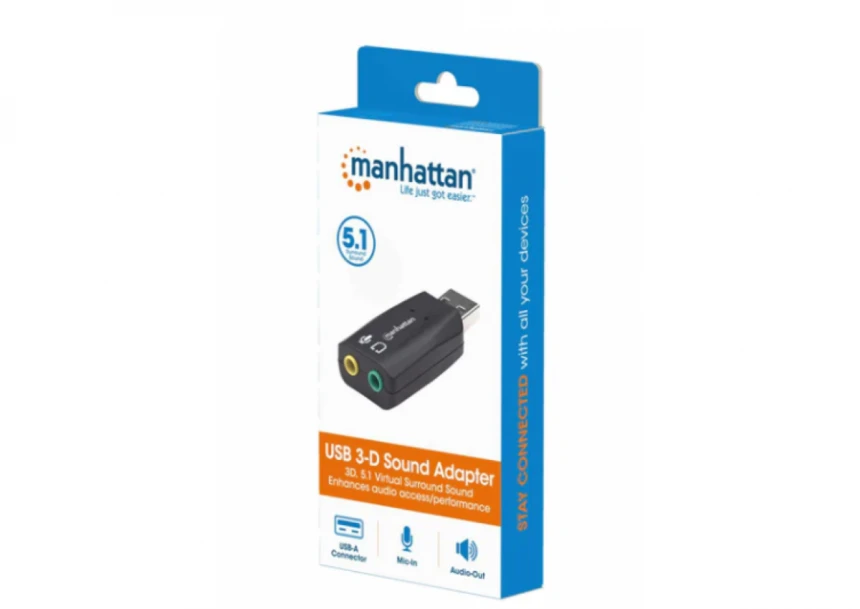 USB zvučna kartica Manhattan 150859 USB-A/M - 2x3.5mm