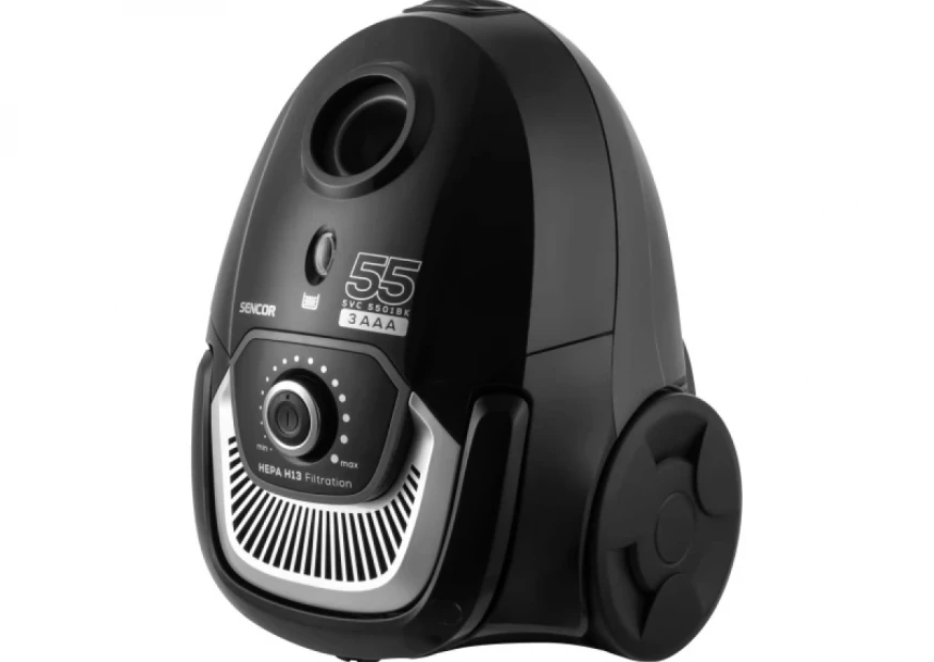 Usisivač Sencor sa kesom SVC 5501BK 3AAA/zapremina 2L/ 700W/crna