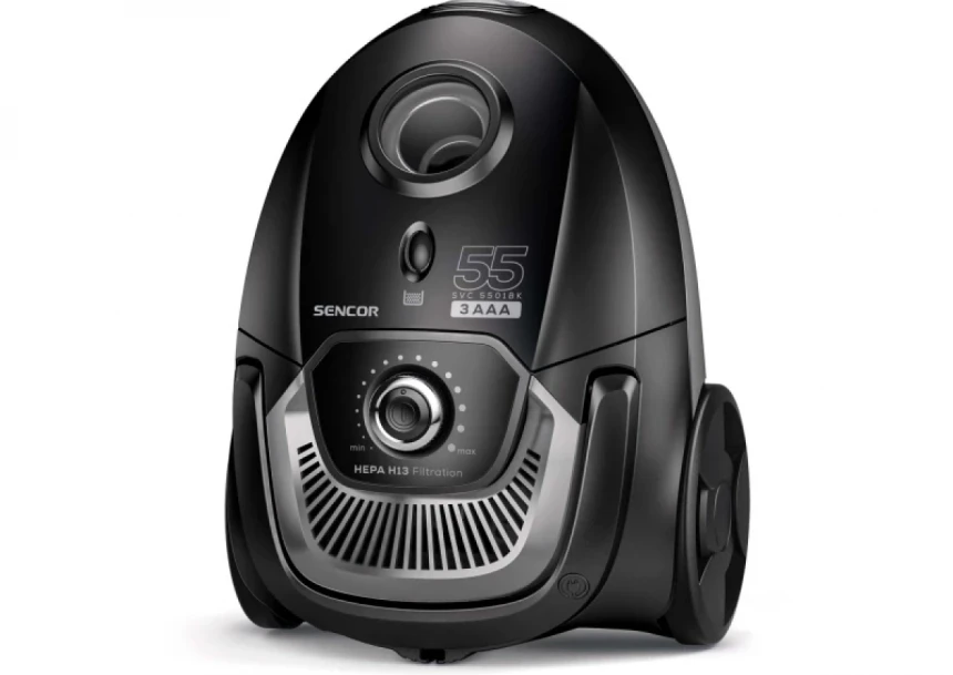 Usisivač Sencor sa kesom SVC 5501BK 3AAA/zapremina 2L/ 700W/crna