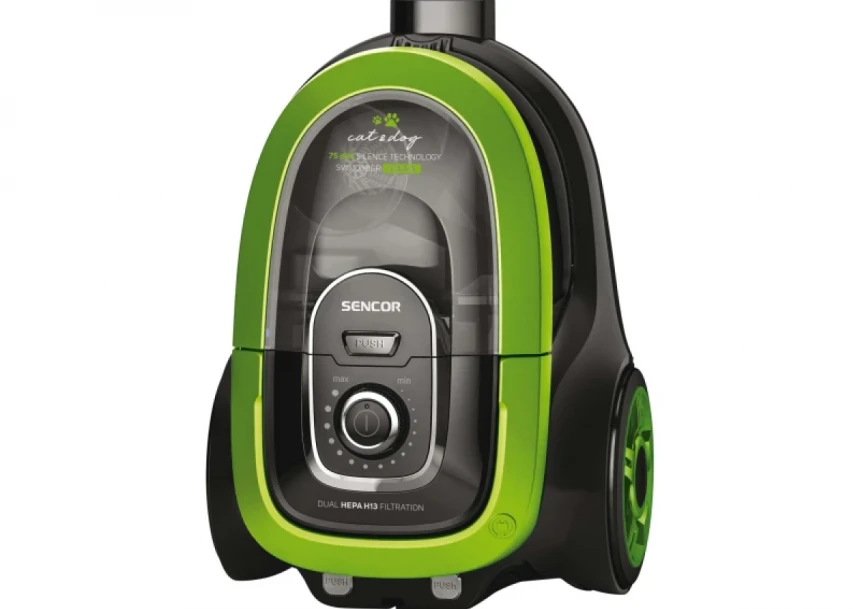 Usisivač Sencor sa posudom SVC 1038GR 3AAA/zapremina 1L/snaga 750W/zeleno-crna