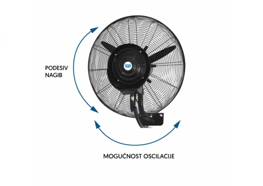 Ventilator sa raspršivačem vodeProsto MSF 2608 C, zidni
