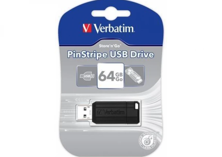 Verbatim Pinst. USB 64GB Blac (49065)