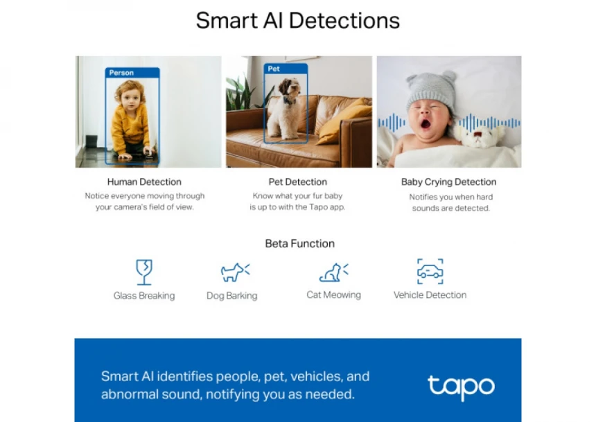 Wi-Fi kamera TP-Link Tapo C220 PZT/4MP/QHD/do 512GB