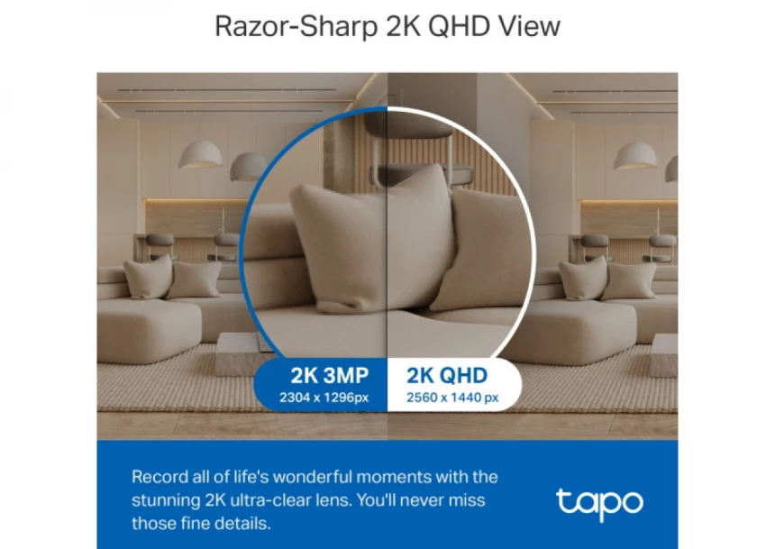 Wi-Fi kamera TP-Link Tapo C220 PZT/4MP/QHD/do 512GB