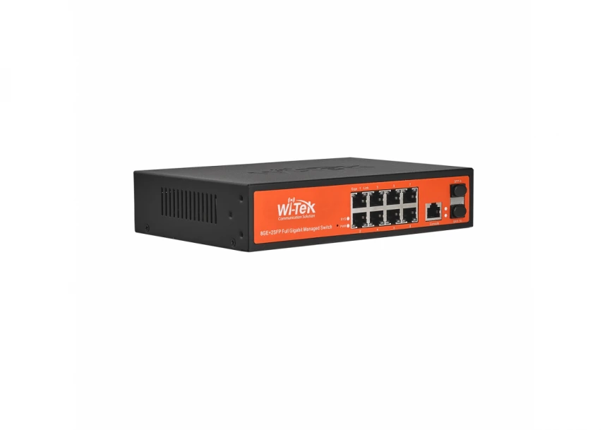 Wi-Tek WI-MS310GF 8GE+2SFP Ports L2 Managed Switch