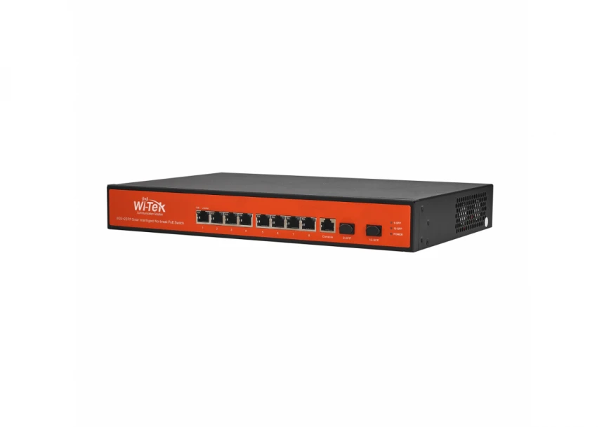 Wi-Tek WI-PMS310GF-UPS+ 8GE+2SFP Ports 24V-48V Mixed L2 Managed UPS No-Break PoE Switch with  8-Port PoE