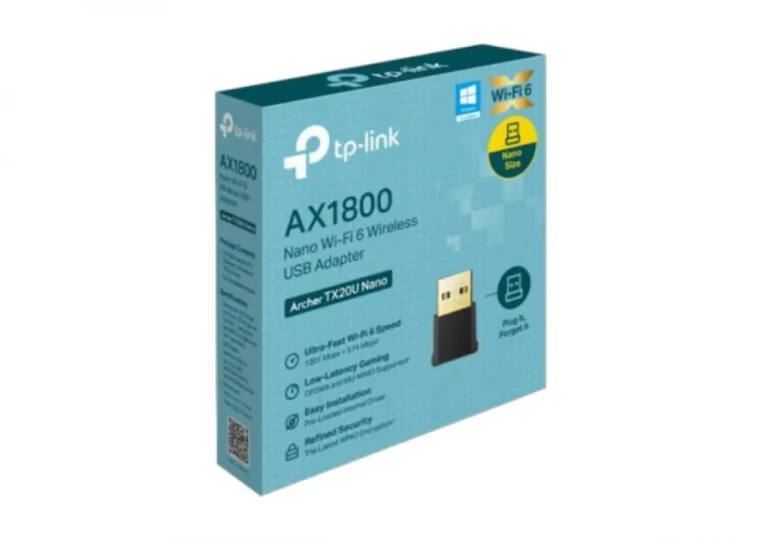 Wireless USB 3.0 mrežna kartica TP-Link Archer TX20U Nano WiFi 6 AX1800Mbs/2.4GHz + 5GHz