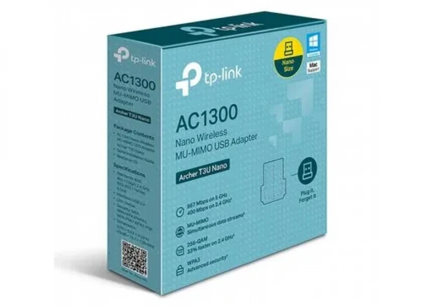 Wireless USB mrežna kartica TP-Link Archer T3U Nano AC1300