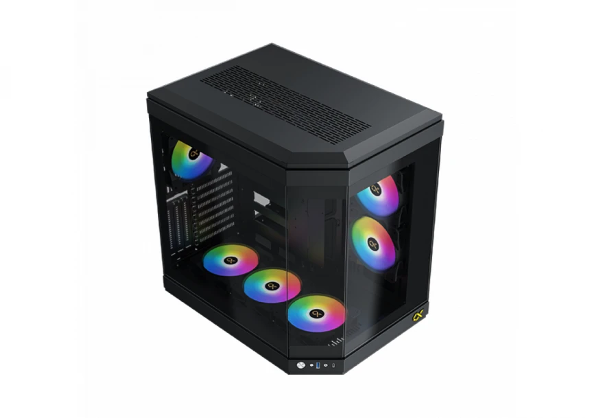 Xigmatek CUBI(BK, EATX, U3x1+Type C, dolazi sa 6 ventilatora i kontrolerom