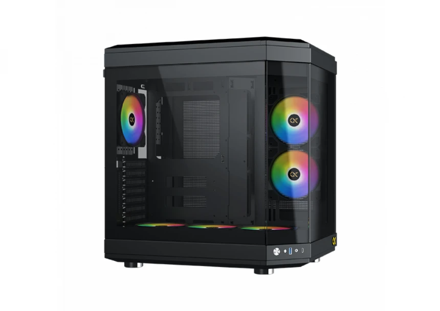 Xigmatek CUBI(BK, EATX, U3x1+Type C, dolazi sa 6 ventilatora i kontrolerom