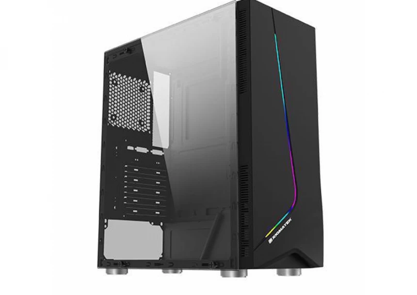Xigmatek Eros (ATX, USB3.0x1+USB2.0x1, Rainbow LED traka na prednjoj strani , staklo sa bočne strane,  ventilator sa zadnje strane