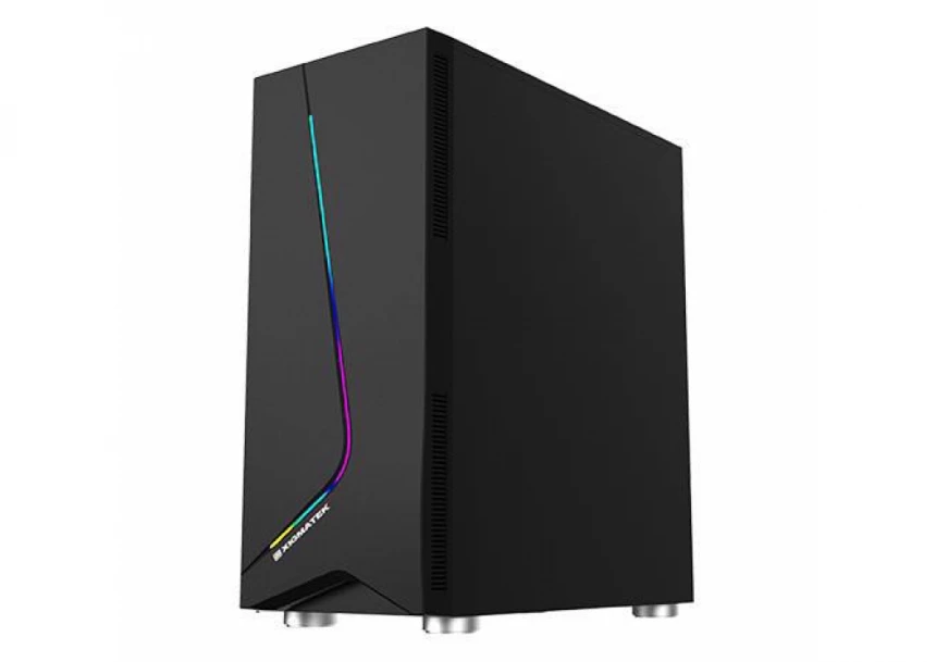 Xigmatek Eros (ATX, USB3.0x1+USB2.0x1, Rainbow LED traka na prednjoj strani , staklo sa bočne strane,  ventilator sa zadnje strane