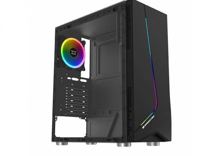 Xigmatek Eros (ATX, USB3.0x1+USB2.0x1, Rainbow LED traka na prednjoj strani , staklo sa bočne strane,  ventilator sa zadnje strane