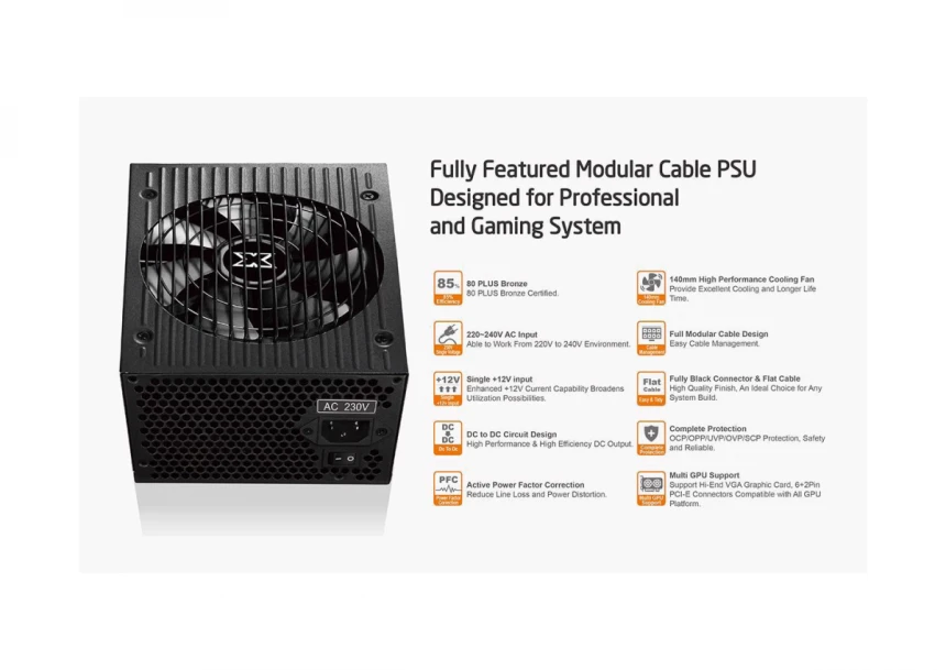 Xigmatek Hydra M 750  80 + Bronze Full Modular 750W