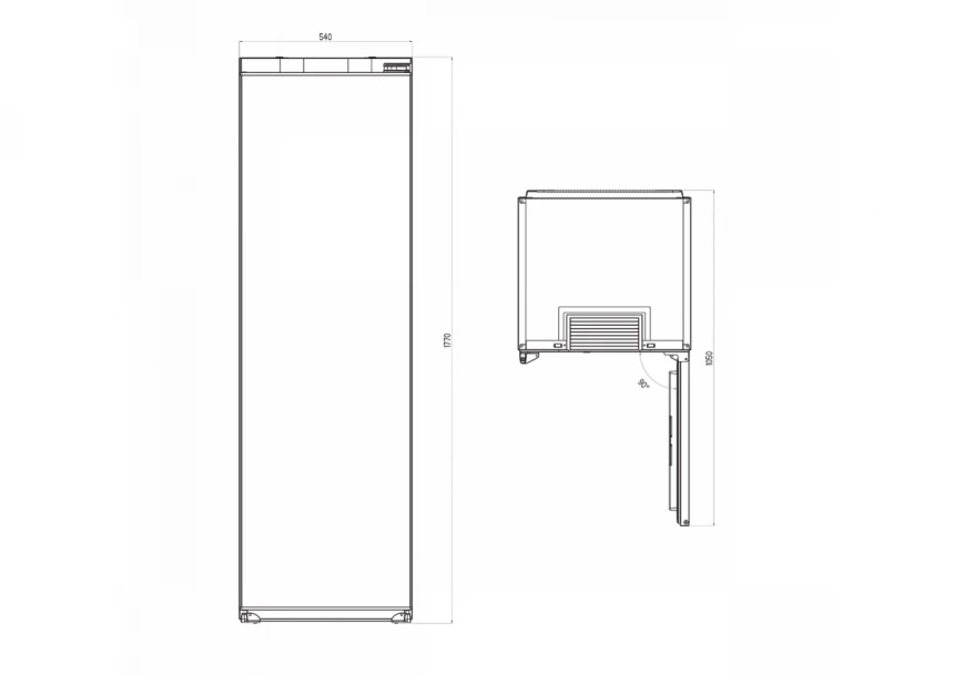 Zamrzivac ugradni IVF 2790 F